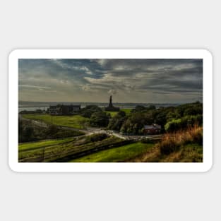 Tynemouth View Of Collingwood Monument Sticker